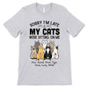 Cats Sitting On Me Personalized Shirt