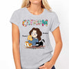 Chibi Cat Mom Floral Personalized Shirt