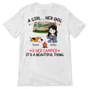 Chibi Girl And Her Fur Babies Personalized Shirt