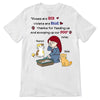 Chibi Girl Scooping Cat Poo Personalized Shirt