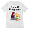 Chibi Girl The Cat Whisperer Personalized Shirt