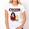 Chicken Mama Red Patterned Personalized Shirt