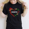 Christmas Mom Grandma Heart Personalized Shirt