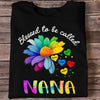 Colorful Daisy Heart Grandma Personalized Shirt