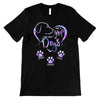 Colorful Dog Lovers Heart Paw Personalized Shirt