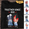 Couple Together Since Couple Legs Anniversary Gift Gift For Her Gift For Him Couple Personalized Shirt