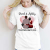 Couple Together Since Sitting Couple Gift Anniversary Gift For Her For Him Personalized Shirt