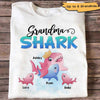 Cute Grandma Shark And Kids Personalized Shirt