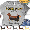 Dachshund Dog Mom Sunflower Personalized Shirt