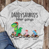 Daddysaurus Grandpasaurus Biker Gang Personalized Shirt