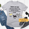 Dear Cat Dad Personalized Cat Dad Shirt