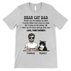 Dear Cat Dad Young Man Personalized Shirt