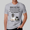 Dear Cat Dad Young Man Personalized Shirt