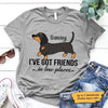 Dog Dachshund Got Friends In Low Places Personalized Dog Shirt