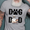 Dog Dad And Peeking Dogs Personalized Shirt