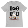 Dog Dad And Peeking Dogs Personalized Shirt