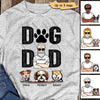 Dog Dad And Peeking Dogs Personalized Shirt