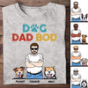 Dog Dad Bod Peeking Dog Personalized Shirt