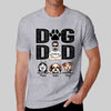 Dog Dad Man & Peeking Dog Personalized Shirt