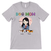 Dog Mom Colorful Pattern Chibi Personalized Shirt