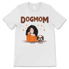 Dog Mom Fall Season Pattern Personalized Shirt