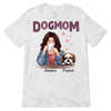 Dog Mom Pink Patterned Personalized Shirt