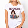 Dog Mom Pink Patterned Personalized Shirt