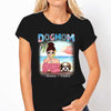 Dog Mom Summer Patterned Personalized Dark Color Shirt