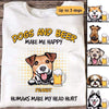 Dogs And Beer Make Me Happy Personalized Shirt
