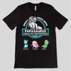 Don‘t Mess With Papasaurus Daddysaurus Personalized Dark Shirt