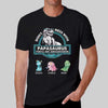 Don‘t Mess With Papasaurus Daddysaurus Personalized Dark Shirt