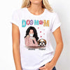 Doodle Floral Pattern Dog Mom Personalized Shirt