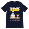 Drink Beer And Hang With My Dogs Personalized Shirt