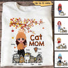 Fall Season Doll Girl With Funny Cats Personalized Shirt