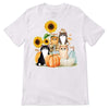 Fall Season Fluffy Cats Pumpkin Personalized Shirt