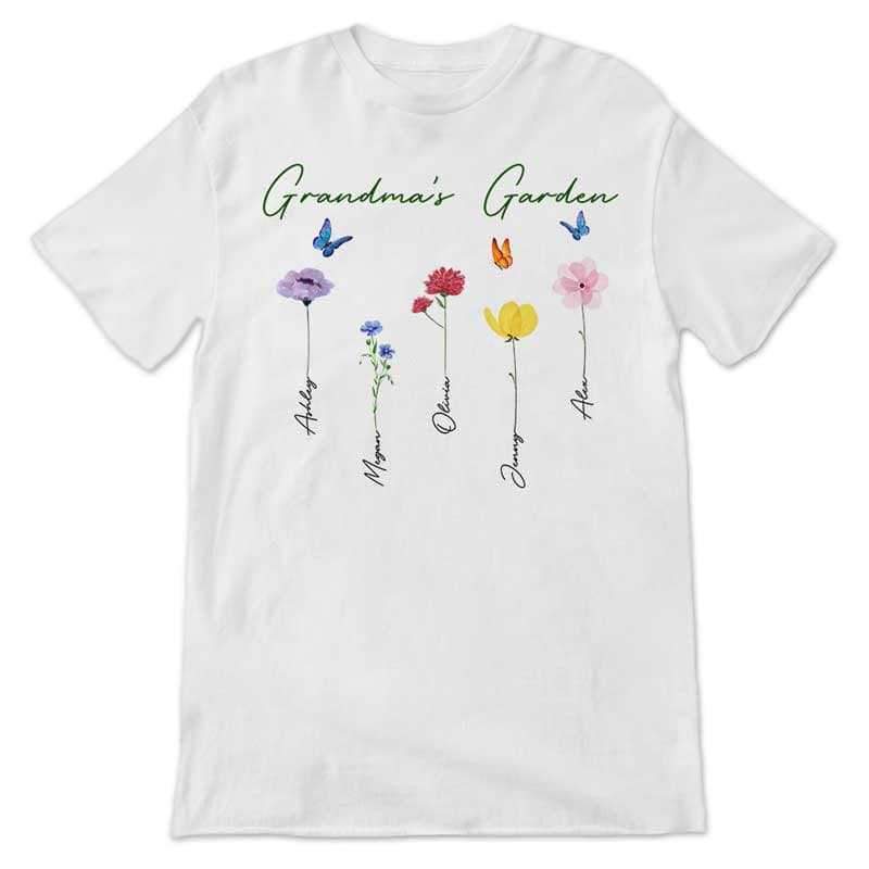 Family Watercolor Flowers Personalized Shirt