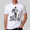 Father And Son Baseball Players For Life Personalized Shirt