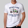 Fishing Partners For Life Dad Grandpa & Kid Personalized Shirt