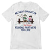 Fishing Partners For Life Dad Grandpa & Kid Personalized Shirt