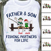 Fishing Partners For Life Dad Grandpa & Kid Personalized Shirt