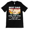 Fist Bump Best Dad Grandpa Retro Personalized Shirt