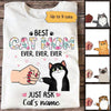Fist Hand Mom And Fluffy Cats Personalized Shirt