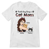 Floral Kinda Busy Being Cat Mom Strong Woman Personalized Shirt