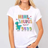 Floral Pattern Grandmasaurus And Kids Personalized Shirt