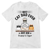 Fluffy Cat Best Cat Dad Personalized Shirt