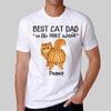 Fluffy Cat Butt Best Cat Dad Mom Personalized Shirt