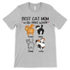 Fluffy Cat Butt Best Cat Dad Mom Personalized Shirt