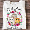 Fluffy Cat Flower Circle Personalized Shirt