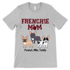 Frenchie Mom Red Plaid French Bulldog Personalized Shirt