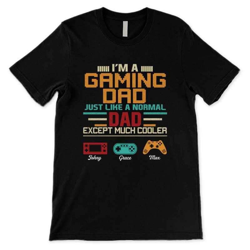 Gaming Dad Cooler Personalized Shirt
